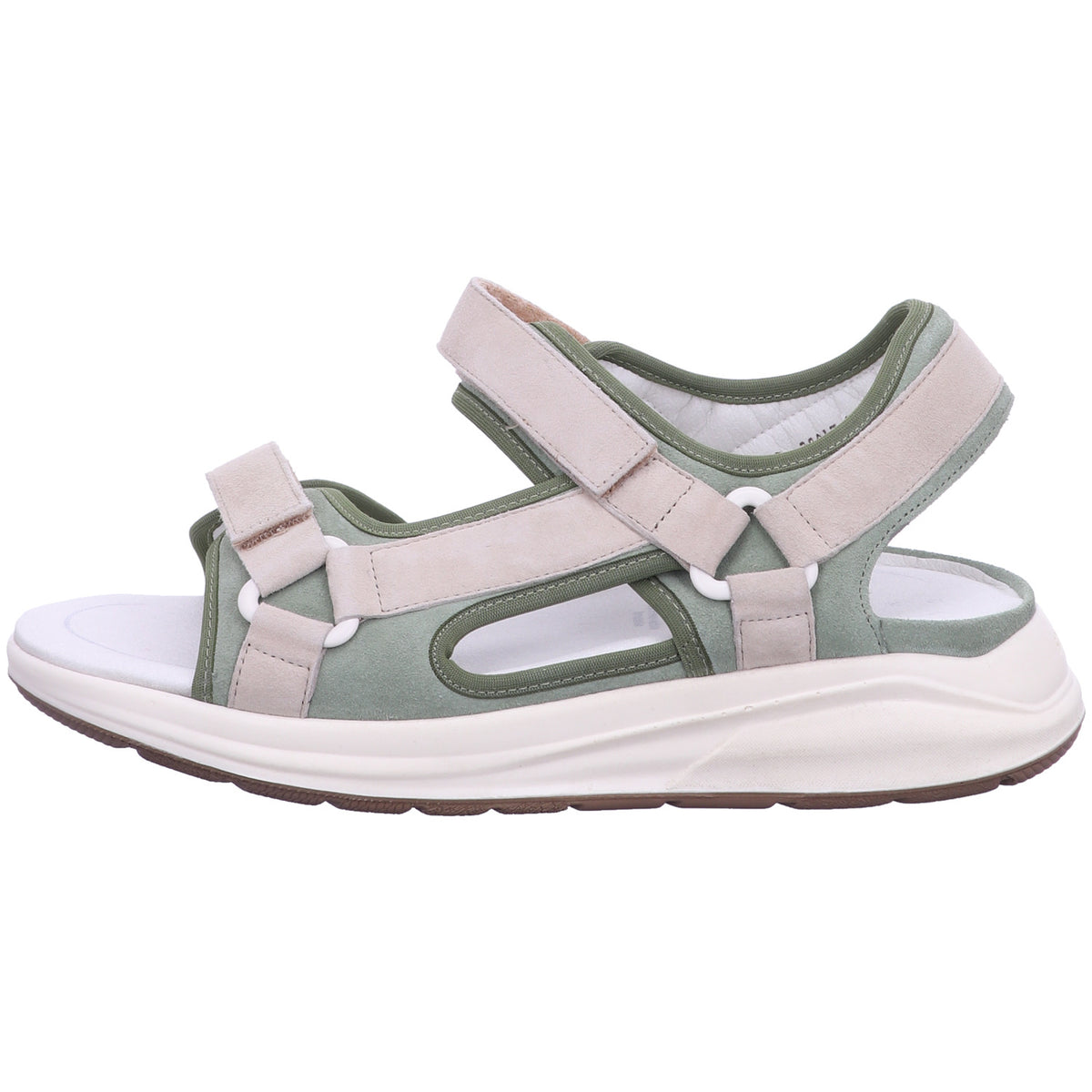 Solidus Sandalette 38047 00000017892523 VELOUR/SUEDE avocado/sava in Beige