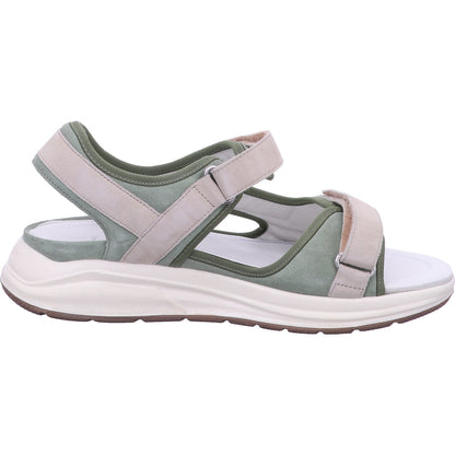 Solidus Sandalette 38047 00000017892523 VELOUR/SUEDE avocado/sava in Beige