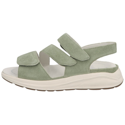 Solidus Sandalette 38049 Hetty  H in VELOUR avocado
