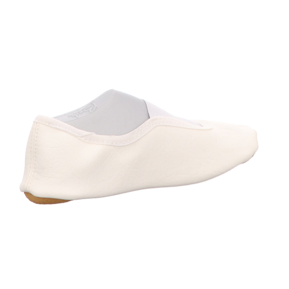 Beck Gymnastikschuh 020 Schläppchen, Kunstleder, Ristgummi in Weiß