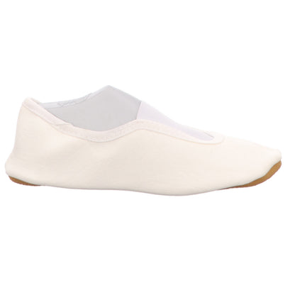 Beck Gymnastikschuh 020 Schläppchen, Kunstleder, Ristgummi in Weiß