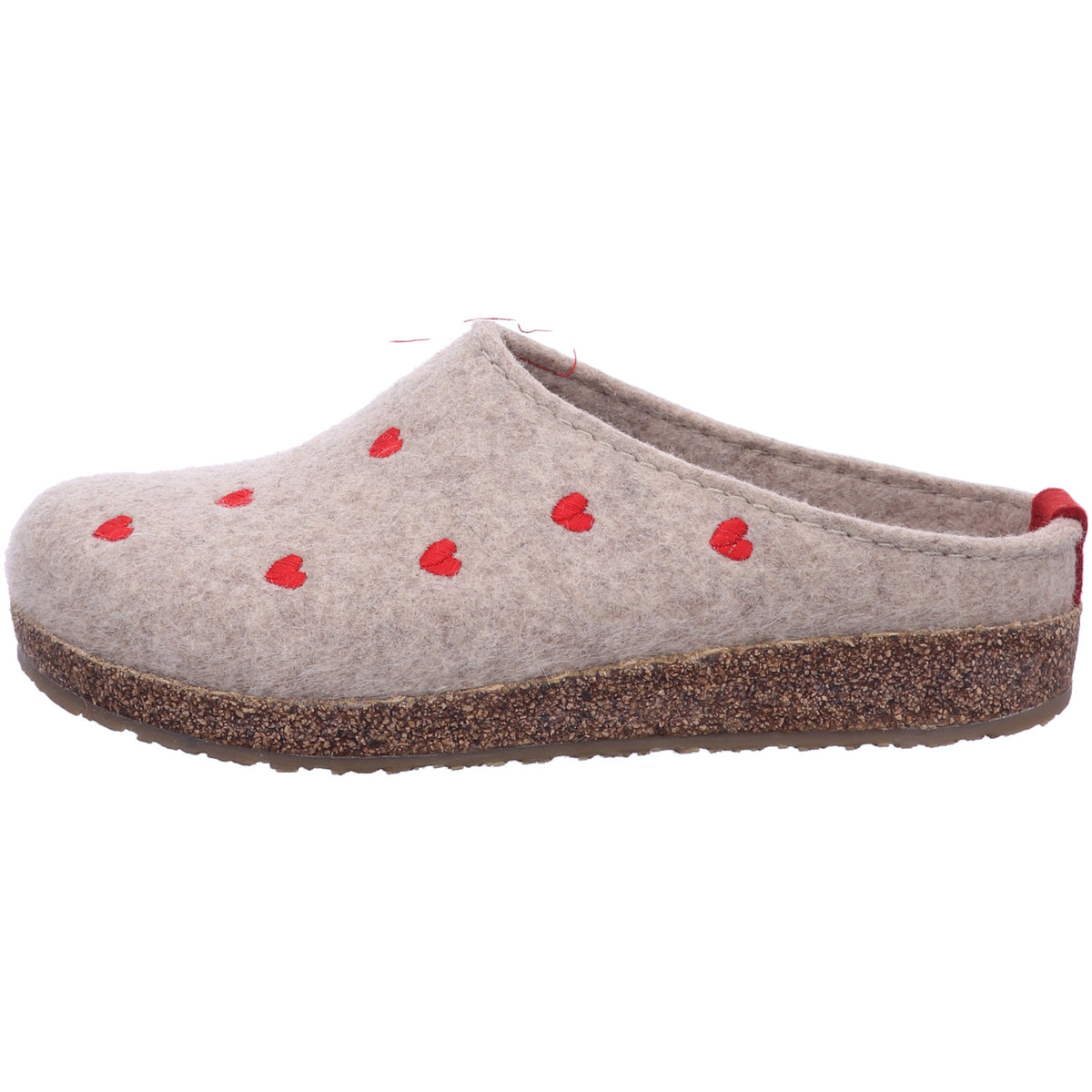 Haflinger Hauschhuh 741031 Grizzly Cuoricini in Beige