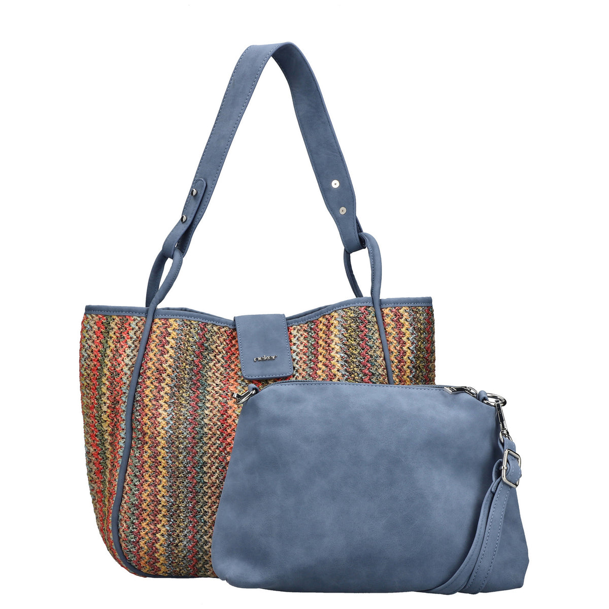 Rieker Tasche H1307  in blau-multi/indigo