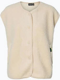 Pieces  17162344 Weste amrlos in beige