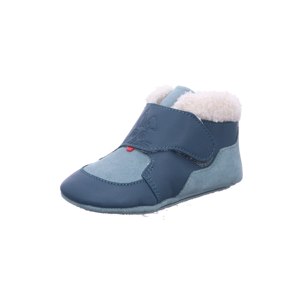 Affenzahn 01490 20151 Krabbelschuh Leder Growy Hase Grün, Türkis - Bild 1