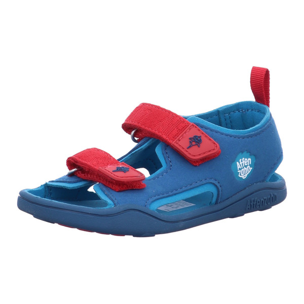 Affenzahn 00392 30009 Sandale Vegan Airy Hai Rot, Blau, Türkis - Bild 1