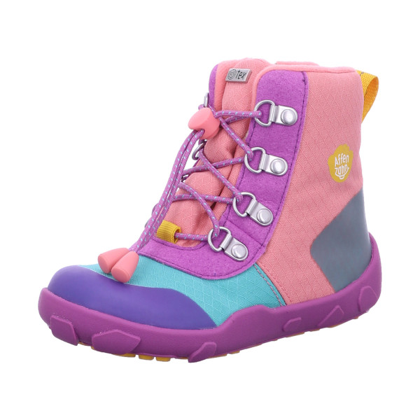 Affenzahn 01489-40126 Winterstiefel Vegan Discovy Eule Pink, Lila - Bild 1