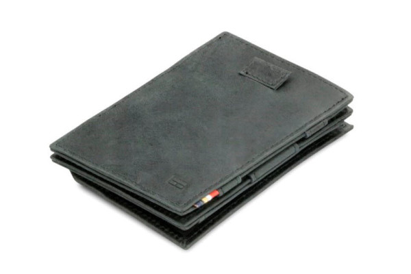 Garzini MW-CP3 BRBL Cavare Magic Coin Wallet Brushed Black - Bild 1