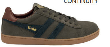 Gola CMB387FE Equipe II Suede Dark Taupe/Navy/Rust - Bild 1