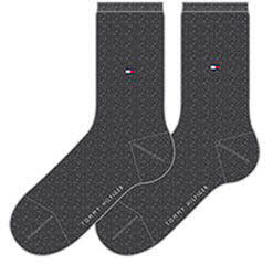 Tommy Hilfiger 371221 030 TH WOMEN SOCK CASUAL 2P anthracite melange