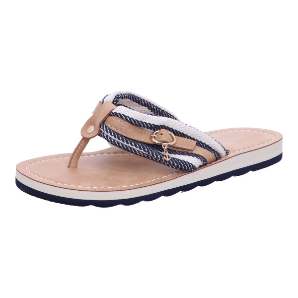 Tamaris 1-27149-46-865 Da.-Pantolette NAVY STRIPES - Bild 1