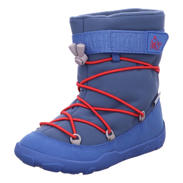 Affenzahn 01248-30052 Winterstiefel Vegan Snowy Wal Rot, Blau - Bild 1