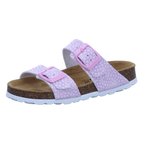 Longo 1046321 Tieffußbett Pantolette,rose/weiss rose/weiss - Bild 1