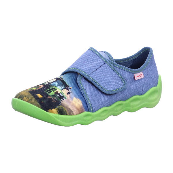 Superfit 1-006274-8050 Hausschuh Textil \\ BUBBLE BLAU - Bild 1