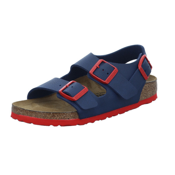 Birkenstock 1017368 Milano Kids Desert Soil Blue Red - Bild 1