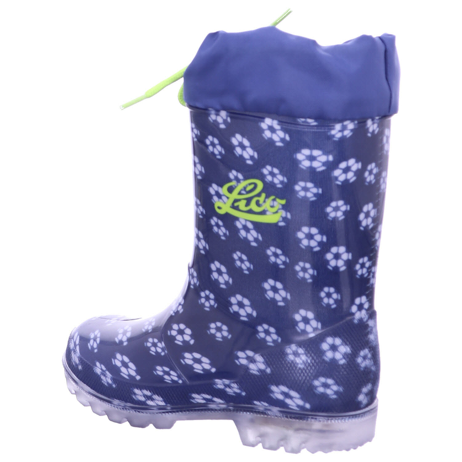 Lico 730036 Power Blinky marine/weiss/lemon | Gummistiefel | Mädchen |  Kinder | Schuh Volk