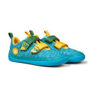 Affenzahn 00397 30004 Halbschuh Knit Happy Kreativ Bär Blau,Bunt,Gelb