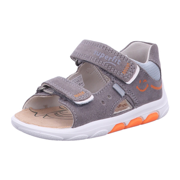 Superfit 1-001062-2000 Sandale Leder \\ NINO GRAU/ORANGE - Bild 1