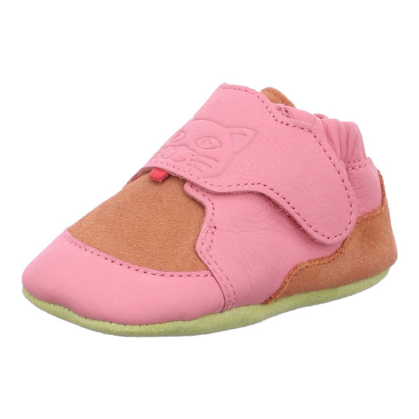 Affenzahn 01257 40126 Krabbelschuh Leder Crawly Katze Pink, Braun - Bild 1