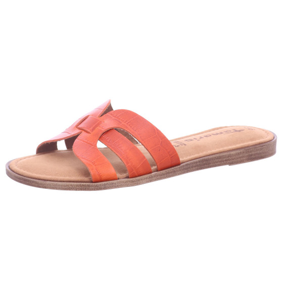 Tamaris 1-1-27102-24 607 Da.-Pantolette ORANGE STRUCT. - Bild 1