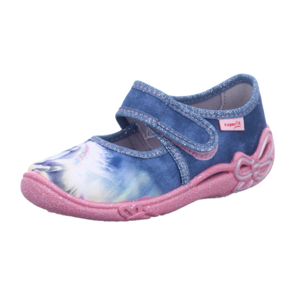 Superfit 1-800288 8050 Hausschuh Textil \\ BELINDA BLAU/ROSA - Bild 1
