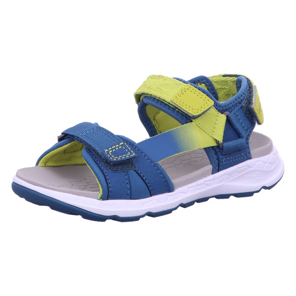 Superfit 1-000580-8050 Sandale Synthetik \\ CRISS CROSS BLAU/GELB - Bild 1