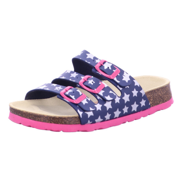 Superfit 0-800113 8400 Sandale Synthetik \\ FUSSBETTPANTOFF BLAU/HELLBLAU - Bild 1