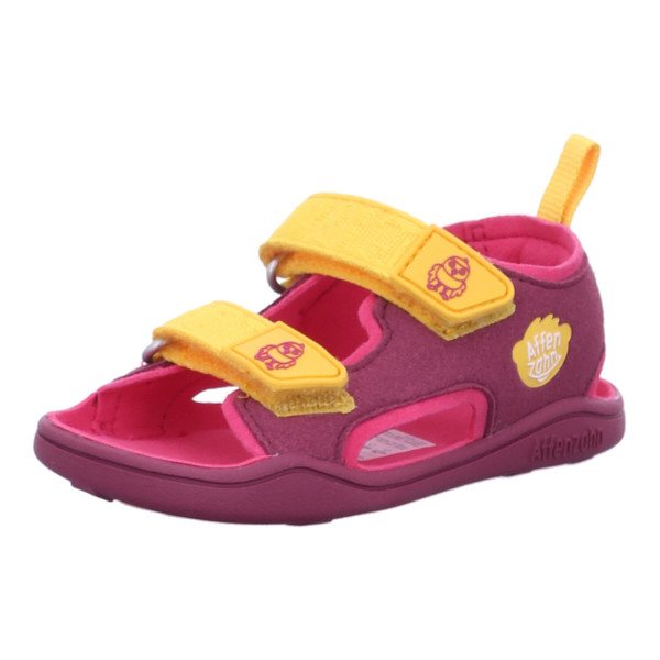 Affenzahn 00392 40010 Sandale Vegan Airy Vogel Gelb, Lila - Bild 1