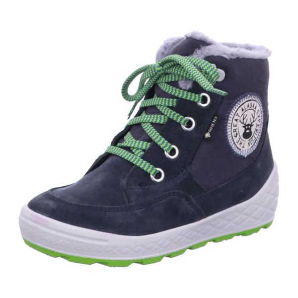 Superfit 1-106318 2000 Stiefelette Leder \\ GROOVY 2.0 GRAU/HELLGRÜN - Bild 1